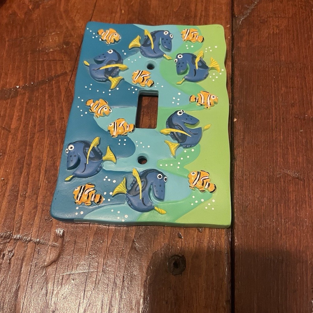 Disney Pixar 'Finding Nemo Dory" Wall Switch Toggle Plate Cover Hand Painted